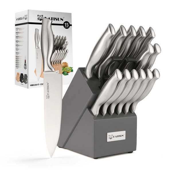 cuisinart 15-piece stainless steel hollow handle black knife set_1