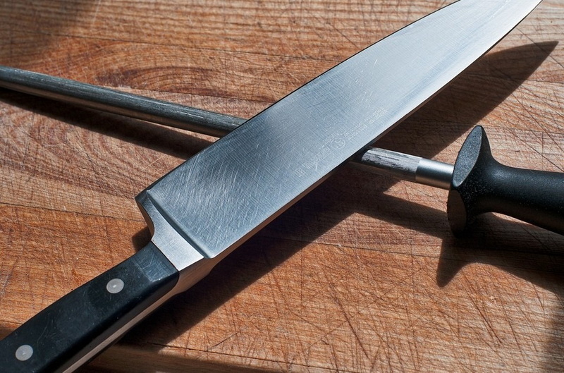 Sharpen A big Forged Knife_2