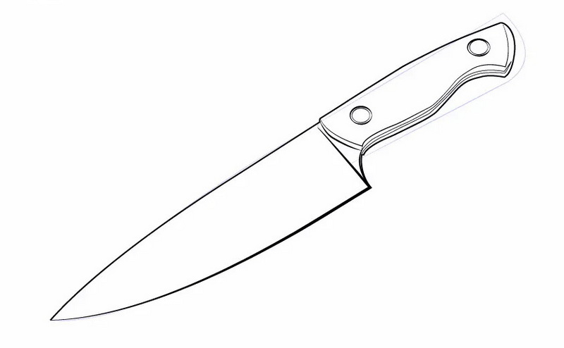 draw a write kitchen knife_2