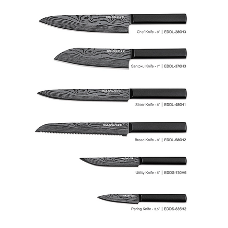 High Carbon Black Kitchen Knife Set.png