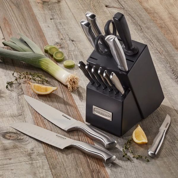 cuisinart 15-piece german stainless steel hollow handle knife block set_1