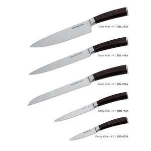 5-piece Damascus Steel Kitchen Knife